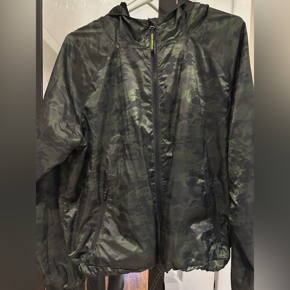 Good American Camouflage Windbreaker Jacket